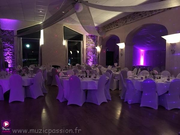 éclairage salle mariage - Domaine de la Rouliere (49)